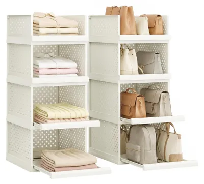 Aufbewahrungsboxen-Set, 8 Stück, 32,5x42,5x163 cm, stapelbar