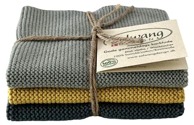 Produktbild von 3er SOLWANG Wischtuch Küchentuch Waschlappen Baumwolle - NORDIC SPICE