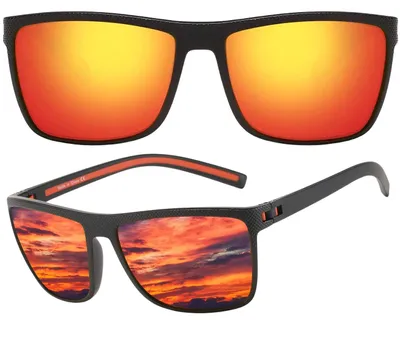 Image de Camerazar Lunettes de soleil polarisantes universelles pour hommes, miroirs