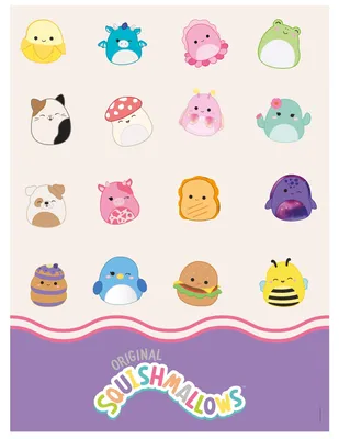 Produktbild von Mehrweg-Tischdecke Squishmallows, 120x180 cm, 1 Stück.