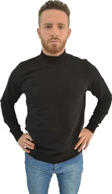 Produktbild von Sweatshirt Hoodies Royyen 2599 mit hochgeschlossenem Ausschnitt Herren – SCHWARZ / S