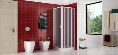 Produktbild von Famanu Duschkabine 75 x 75 cm - Weiß, PVC, mit Faltüren