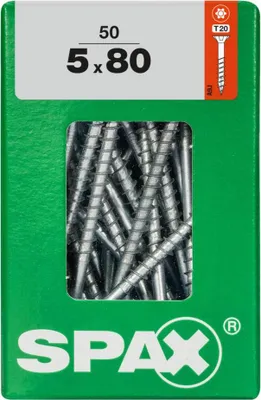 Produktbild von Spax Universalschrauben 5.0 x 80 mm TX 20 - 50 Stk.