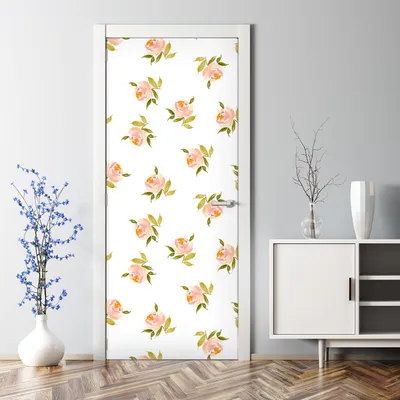 Produktbild von Dekorative Türtapete selbstklebend Klebefolie Türaufkleber Aufkleber Tropische Pflanzen 70 x 200 cm