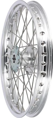 Obrázek produktu pro 1,5 x 16" paprskové kolo pro kotoucovou brzdu, hliníkové ráfky leštené, eloxované, nerezové paprsky - Simson S53