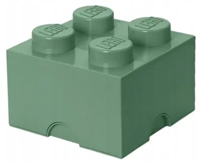 Zdjęcie produktu dla Room Copenhagen LEGO Storagge Brick 4, Schowek, Zielony, Monochromatyczny, Kwadrat, Polipropylen (PP), 250 mm