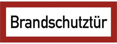 Produktbild von Dreifke® Aufkleber Brandschutztür, Folie, 210x74 mm