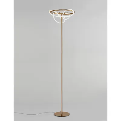 Zdjęcie produktu dla Lampa podłogowa LED Tiriac metal, złoty