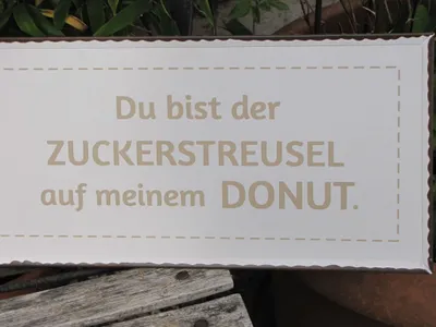 Produktbild von Shabby Chic Metallspruchschild "Zuckerstreusel"