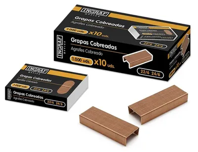 Produktbild von Ingraf 45465 Heftklammern 1000 Einheiten Durchsichtig  Kinder Durchsichtig One Size