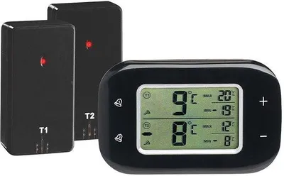 Produktbild von Famanu digitale Kühlschrank- und Gefrierthermometer mit 2 Sensoren - kabellos