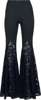 Produktbild von Gothicana by EMP Damen schwarze Stoffhose mit Gummizug L