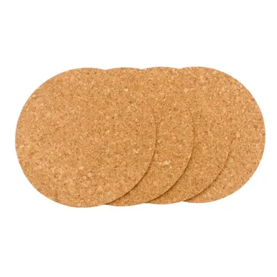 Zdjęcie produktu dla Podkładka korkowa okrągła pod talerz garnek 193 mm grubość 3 mm 4 sztuki
