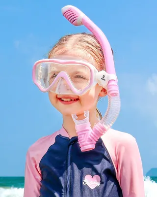 Produktbild von Taucherbrille für Kinder - Anti-Beschlag Schwimmbrille mit panoramischem Sichtfeld und auslaufsicherer Nasenmaske - Geeignet für Jungen und Mädchen von 4-14 Jahren