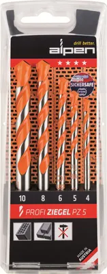 Produktbild von Hohlziegelbohrer Set Alpen 5-tlg