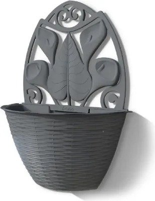 Produktbild von BAMA GERLA Pflanzgefäß hängend 32 cm, anthrazit Menge: 1 St