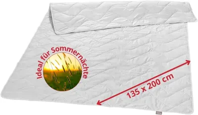 Produktbild von Sommerdecke aus Wildseide 135x200 cm, leichte Seidendecke