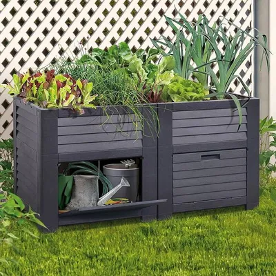Imagen del producto de Cama elevada con espacio de almacenamiento, 150 x 76 x 78 cm
