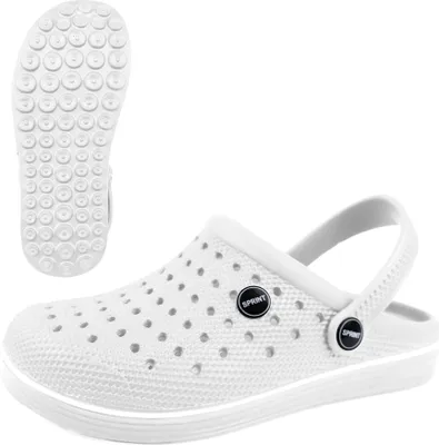 Produktbild von Damen  Clogs  atmungsaktiv, Gartenschuh, Pantoletten, Arbeitsschuhe weiß, Gr.38