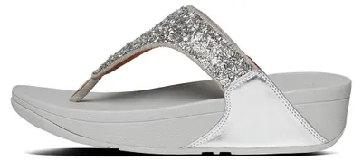 Produktbild von FITFLOP FitFlop Lulu Shimmerfoil Toe-Thongs SILBER 42