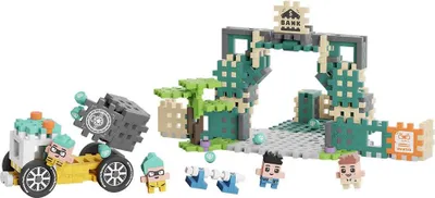 Produktbild von MARIOINEX Mini Waffle City Bausteine Banküberfall  148 Teile