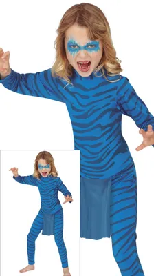 Produktbild von Guirca Katzenjungenkostüm Blau 7-9 Years Blau 7-9 Years