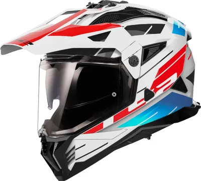 Produktbild von LS2 MX702 Pioneer II Namib Motocross Helm, weiß/blau/rot, S (55/56)