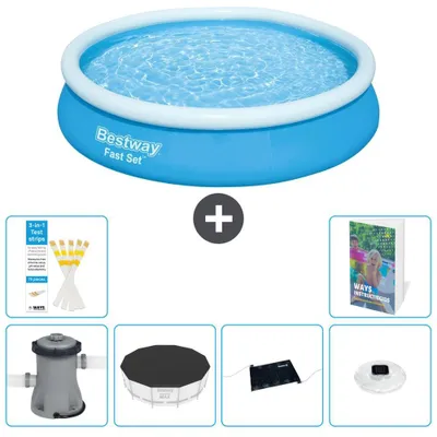 Image de Bestway Fast Set, piscine ronde - 366 x 76 cm - 5 pièces - Modèle S328
