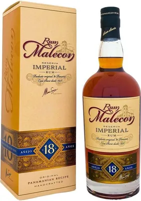 Produktbild von Rum Malecon 18 Years + Box 700ml 40% Vol.