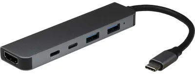 Productafbeelding van Inter Tech 88885664 Inter-Tech Adapter Argus H-469-01 5in1 USB-C,HDMI 4K,PD100W