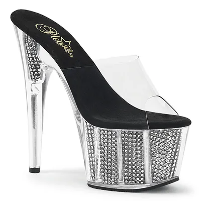 Obrázok produktu pre ADORE-701SRS Dámske čižmy Pleaser, Transparent EU 41, US 11