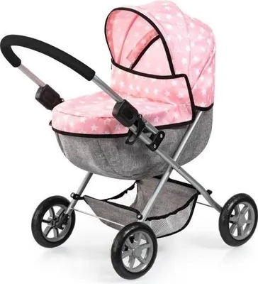 Produktbild von Bayer Design 13730AB Set Puppenwagen faltbar, Softer Griff, mit Tasche, Hochstuhl