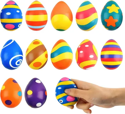 Productafbeelding van Paaseieren - Kleurrijke paaseieren - Paaseieren voor kinderen - Paascadeau - Paasversieringen - Cadeau - Paasmanden