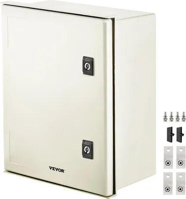 Immagine prodotto di Scatola per interruttori NEMA in vetroresina, 40 x 30 x 20 cm Scatola di distribuzione NEMA 3X in vetroresina, IP66 impermeabile e antipolvere, scatola di connessione elettrica per uso esterno/interno, con piastra di montaggio