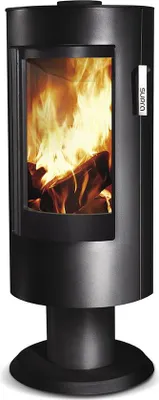 Image de Poêle à bois CHLOÉ SUR PIED acier - vertical - étanche - 7,1kW