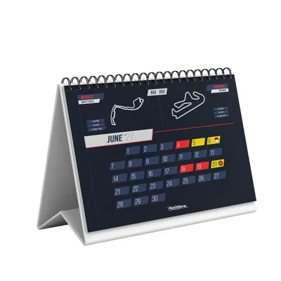 Immagine prodotto di Calendario Formula 1 2026 A5 - Programma della stagione di F1 con i circuiti Calendario Formula 1 GP