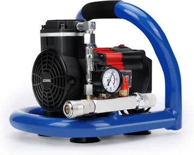 Immagine prodotto di Accucompressor – Compressore d'aria portatile – Pressione di esercizio: 7 bar – Capacità serbatoio: 1,5 litri – Silenzioso
