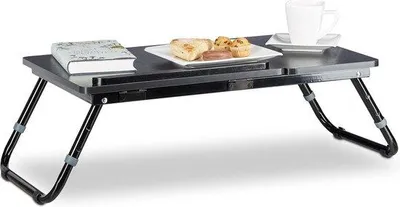 Produktbild von Famanu Laptop-Tisch für das Bett, klappbar, 40 x 75 x 35 cm