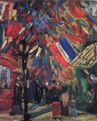 Obrázek produktu pro Vincent Van Gogh umělecký obraz k tisku - 14. století Červenec v Paříži, 1886 (50 x 40 cm)