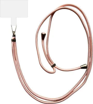 Produktbild von Smartphonica Telefonkabel Universal -  einstellbare abnehmbare Handyschnur - 150 CM - Telefonkette  Rose Gold