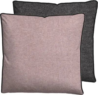 Produktbild von biberna Melange-Flanell Bettwäsche 0840500 MELANGE UNI color: brombeer, size: 1x 40x40 cm
