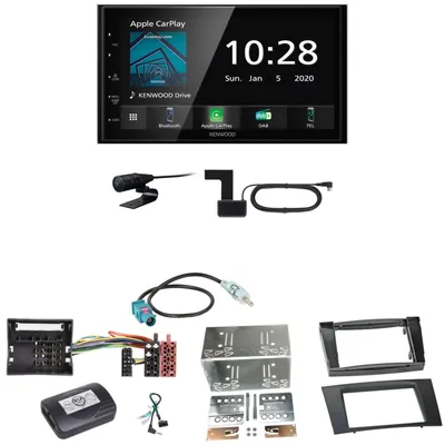 Produktbild von Kenwood DMX5020DABS Android Auto CarPlay Einbauset für Mercedes W211 CLS W219