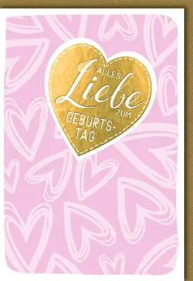 Produktbild von Geburtstag - Glückwunschkarte im Format 11,5 x 17 cm mit Umschlag