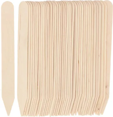 Produktbild von Esschert Design Garten Basics Etiketten L Beige aus Holz 15 cm - 40er Pack