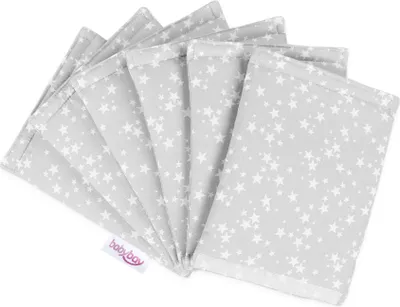 Produktbild von babybay Nestchen Ultrafresh Piqué für Original, perlgrau Sterne weiß