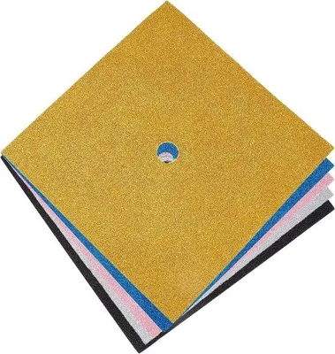 Produktbild von Glitzerkartonpapier für Gradkappen, 5 Blätter, 9,84 x 9,84 Zoll