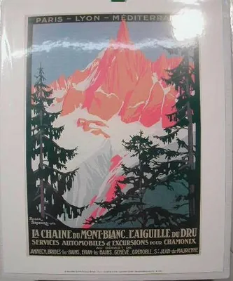 Productafbeelding van Annecy - Mont Blanc - P.L.M - Poster, formaat 24x30 cm