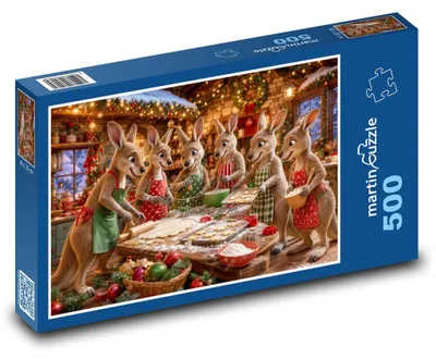 Obrázok produktu pre Puzzle 500 Valabijovia pečú cukrovinky - martinpuzzle