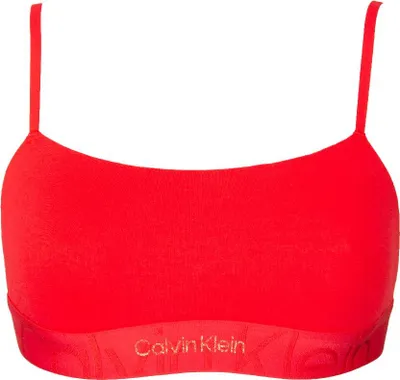 Obrázek produktu pro CK CALVIN KLEIN Dámská podprsenka typu bralette bez viditelných háčků z pružné bavlny, číslo výrobku QF7052O, velikost XS, 90 % bavlna, 10 % Elastan