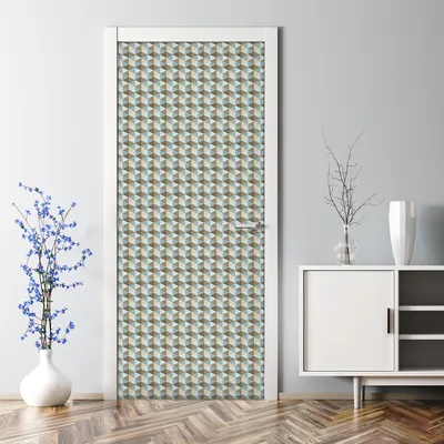 Produktbild von Dekorative Türaufkleber Aufkleber selbstklebend Abnehmbarerdeko Regelmäßiges Muster 70 x 200 cm